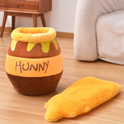 Cute Honey Jar Cat Bed